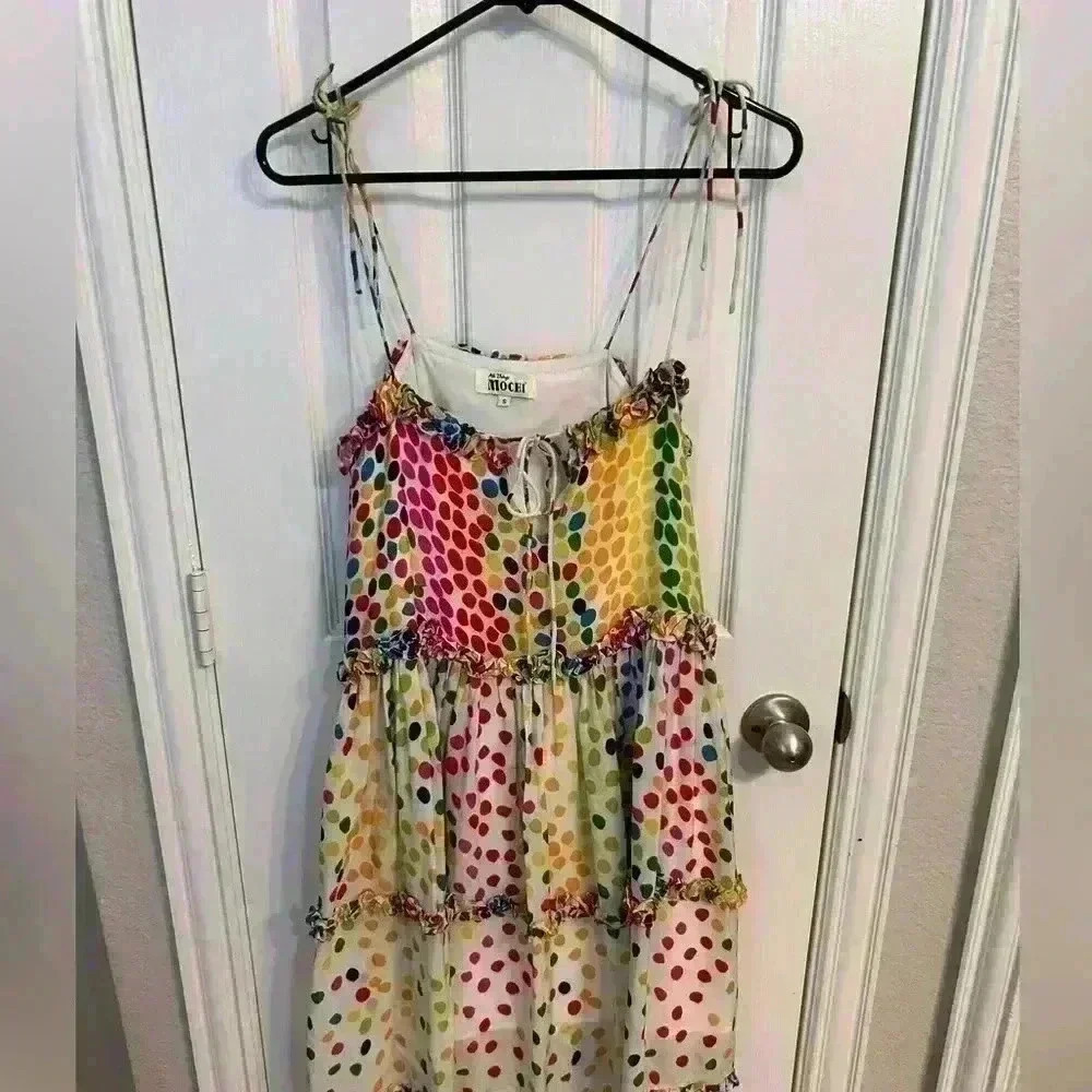 All Things Mochi Dress Blessica Sleeveless Yellow Size S - Picture 5 of 5